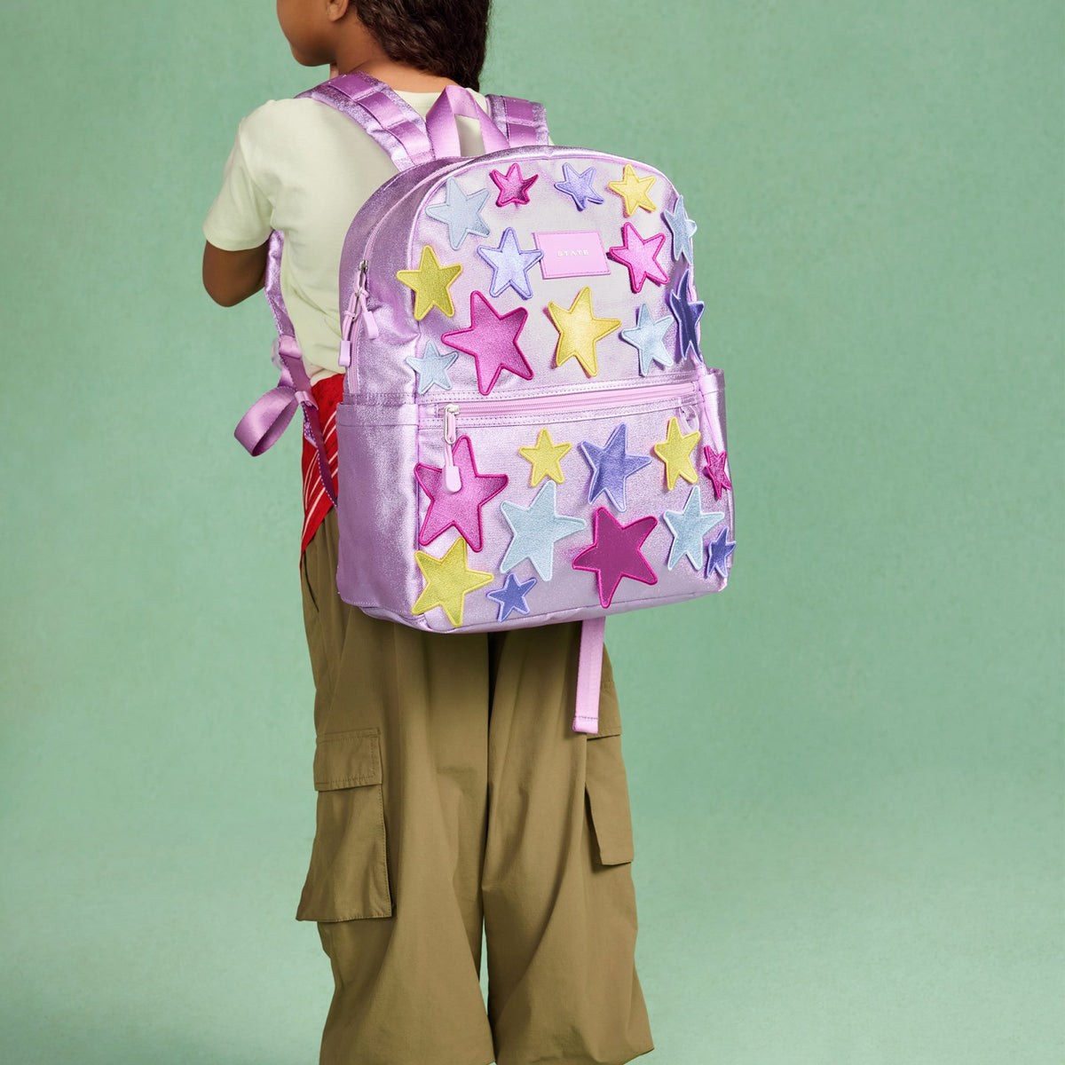 State Bags Kane Kids Backpack Metallic 3D Stars