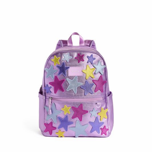 State Bags Kane Double Pocket Backpack Metallic 3D Stars