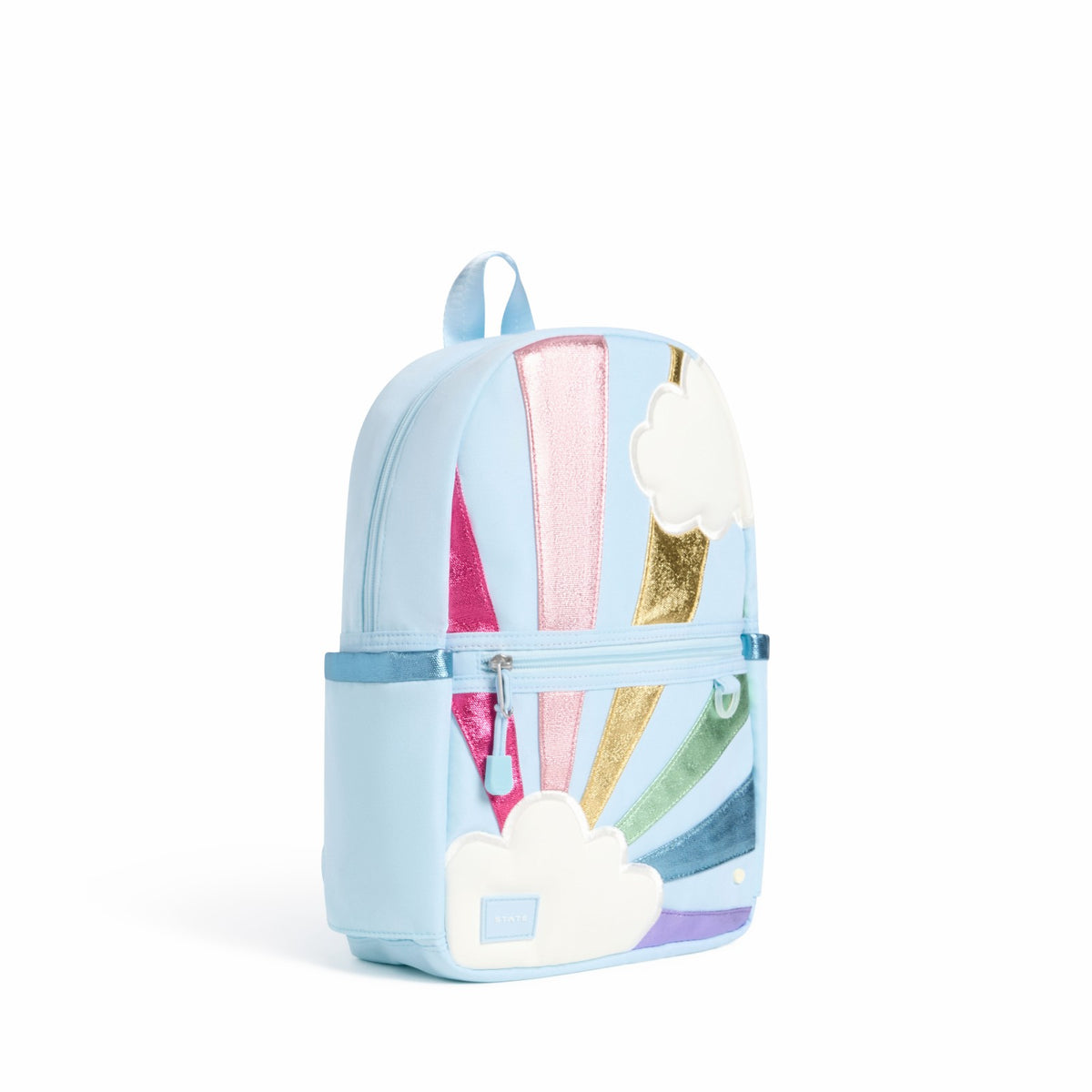 State Bags Kane Kids Mini Backpack Recycled Polycanvas Rainbow Cloud