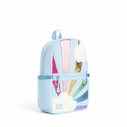 State Bags Kane Kids Mini Backpack Recycled Polycanvas Rainbow Cloud