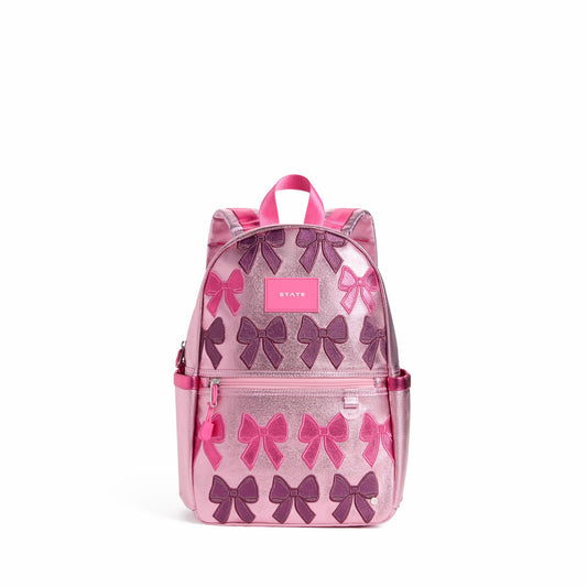 State Bags Kane Mini Backpack Metallic Patchwork Bows