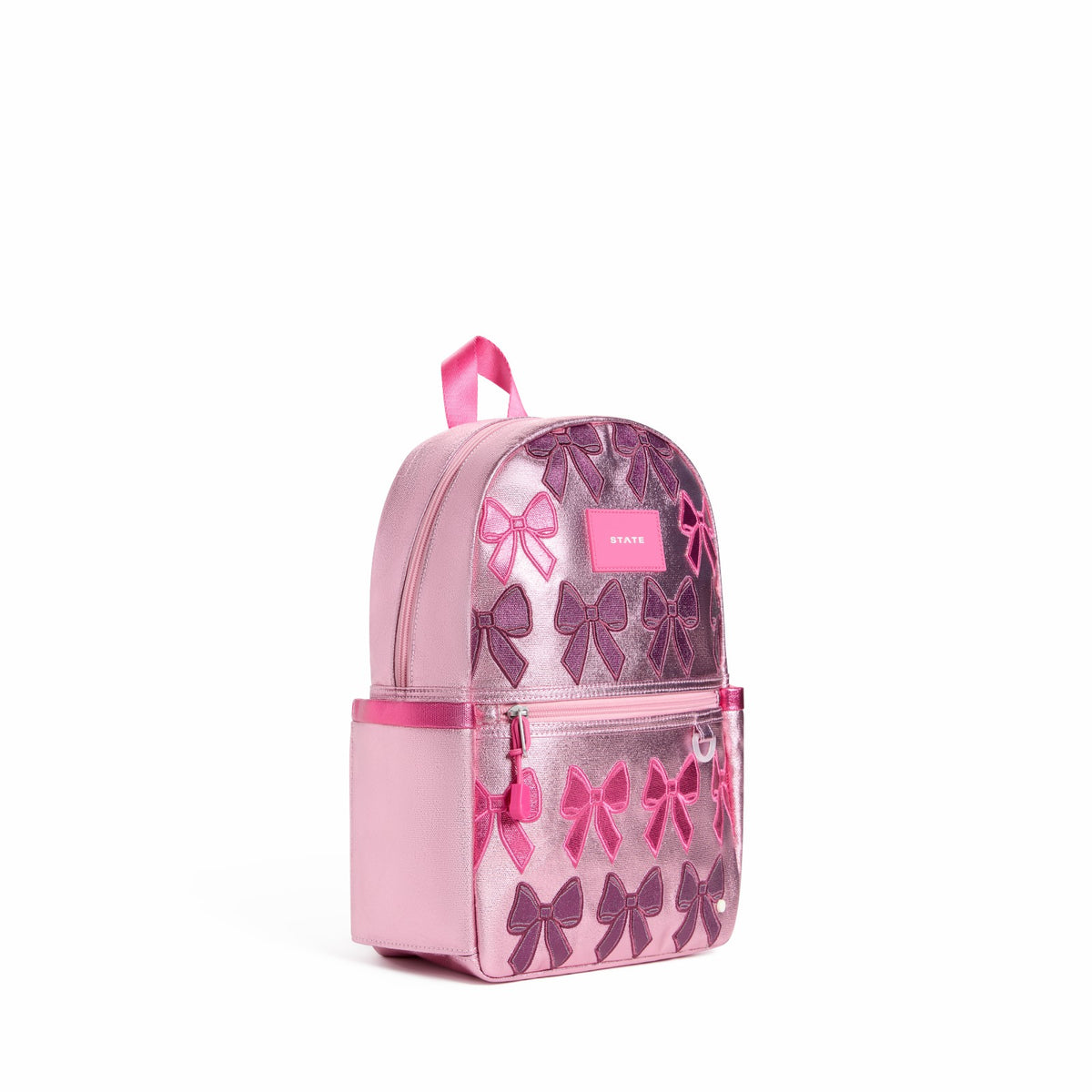 State Bags Kane Mini Backpack Metallic Patchwork Bows