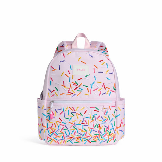 State Bags Kane Kids Backpack Polyester Canvas Rainbow Sprinkles