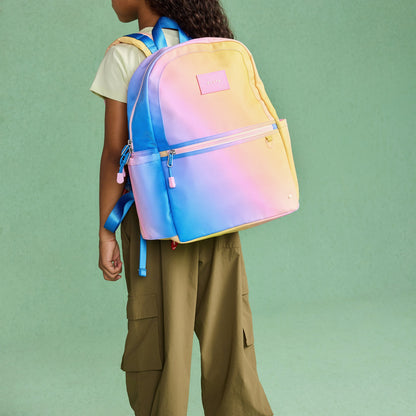 State Bags Kane Kids Backpack Polyester Canvas Blue/Pink/Yellow Gradient