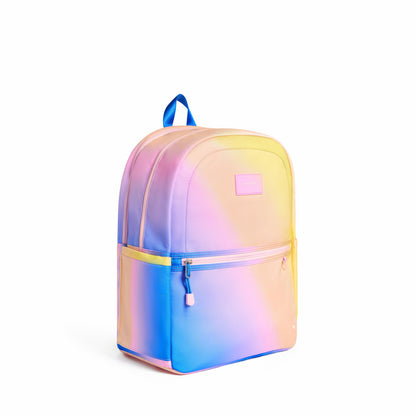 State Bags Kane Kids Large Backpack Recycled Polycnavas Blue/Pink/Yellow Gradient