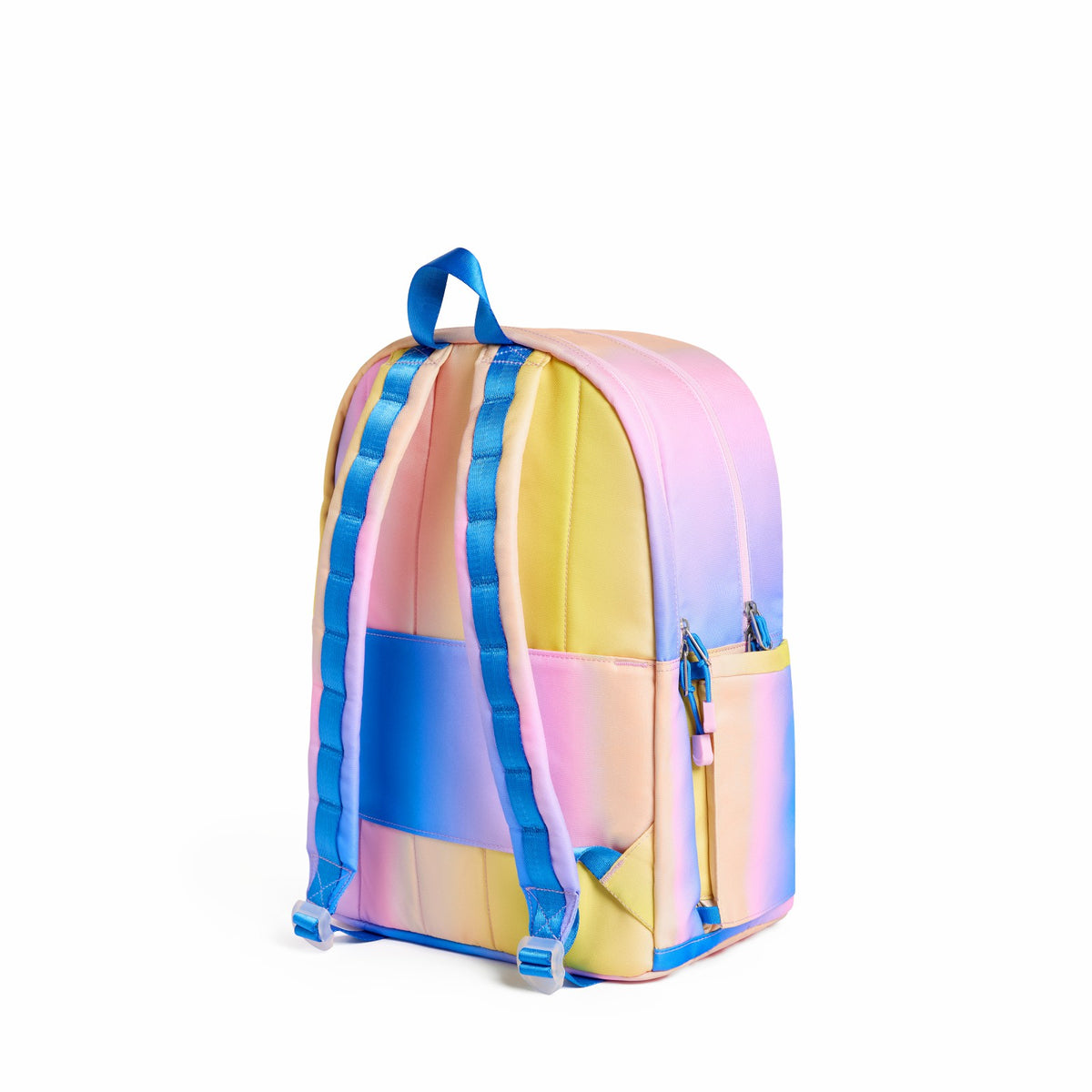 State Bags Kane Kids Large Backpack Recycled Polycnavas Blue/Pink/Yellow Gradient