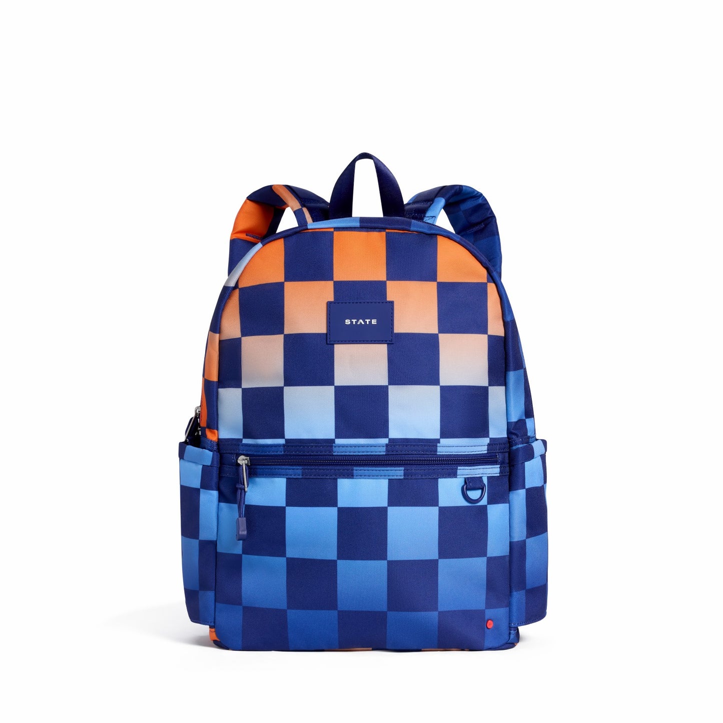 State Bags Kane Double Pocket Backpack Recycled Polycanvas Gradient Checkerboard