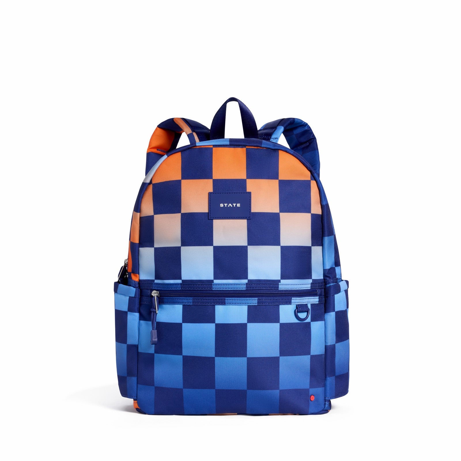 State Bags Kane Double Pocket Backpack Recycled Polycanvas Gradient Checkerboard