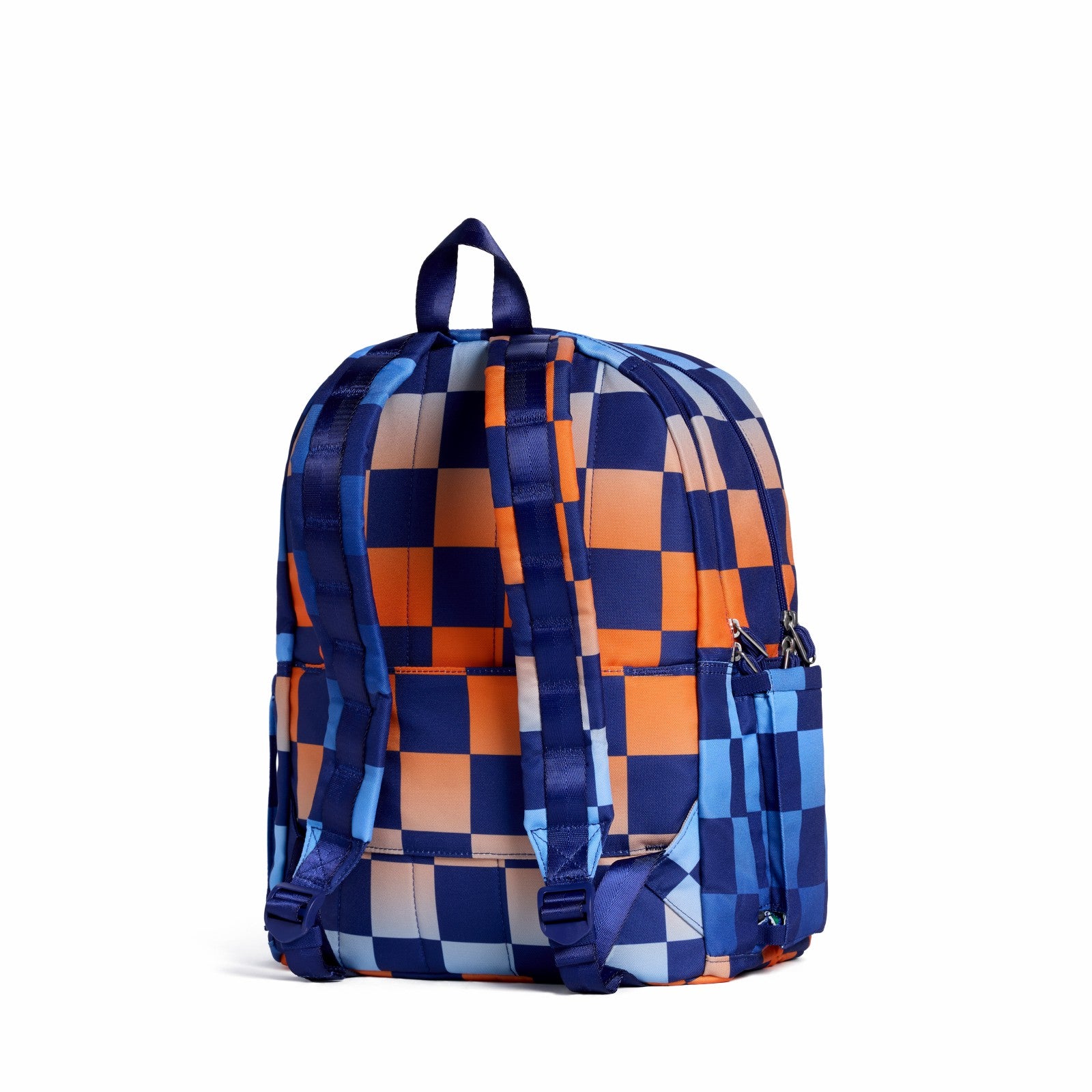 State Bags Kane Double Pocket Backpack Recycled Polycanvas Gradient Checkerboard