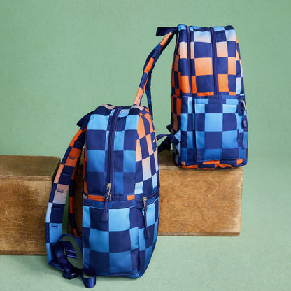 State Bags Kane Kids Travel Backpack Printed Canvas Gradient Checkerboard