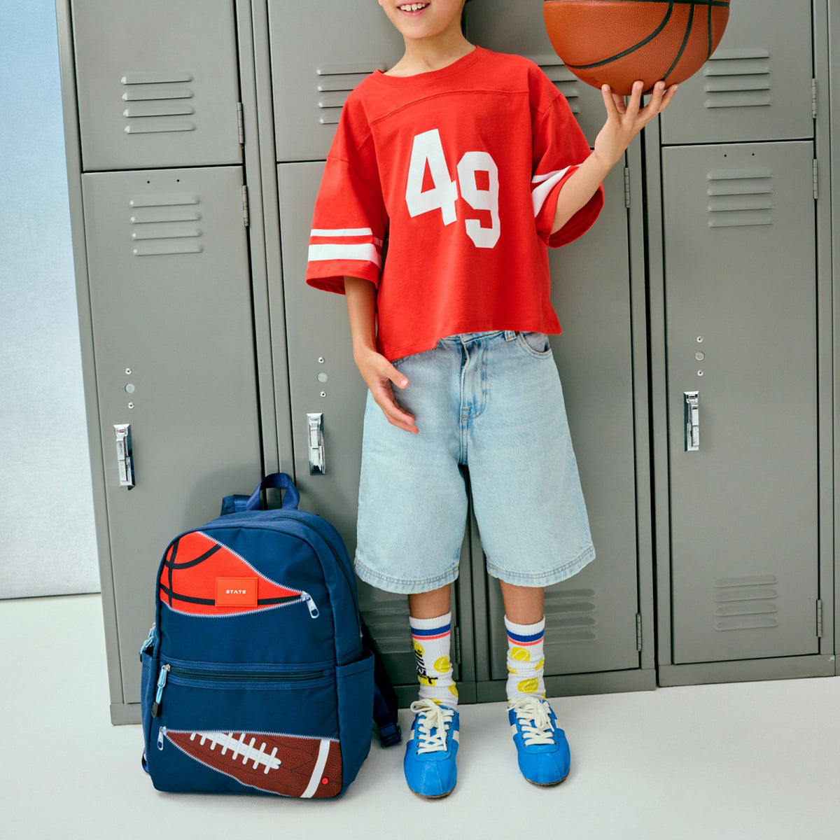 State Bags Kane Kids Travel Backpack Printed Canvas Sports
