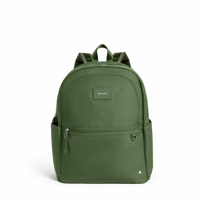 State Bags Kane Kids Large Backpack Recycled Poly Canvas Solids Olive