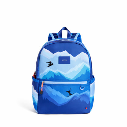 State Bags Kane Double Pocket Backpack Recycled Polycanvas Mountains