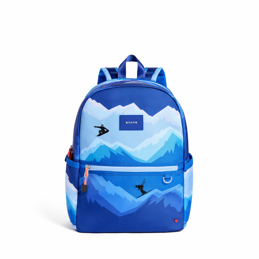 State Bags Kane Double Pocket Backpack Recycled Polycanvas Mountains