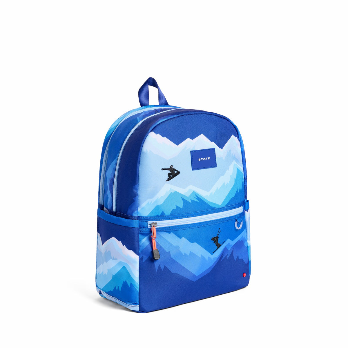 State Bags Kane Double Pocket Backpack Recycled Polycanvas Mountains