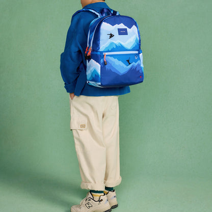 State Bags Kane Double Pocket Backpack Recycled Polycanvas Mountains
