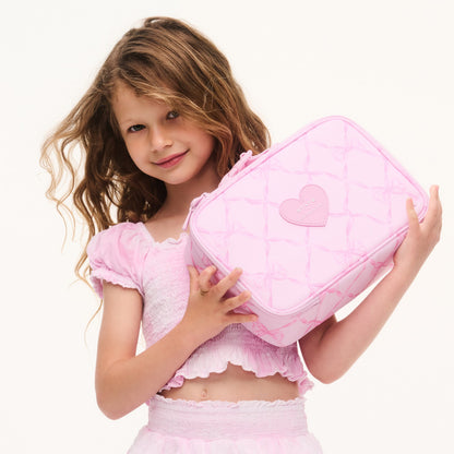 State Bags STATE x LoveShackFancy Rodgers Lunch Box Baby Bow / Pink Peppermint