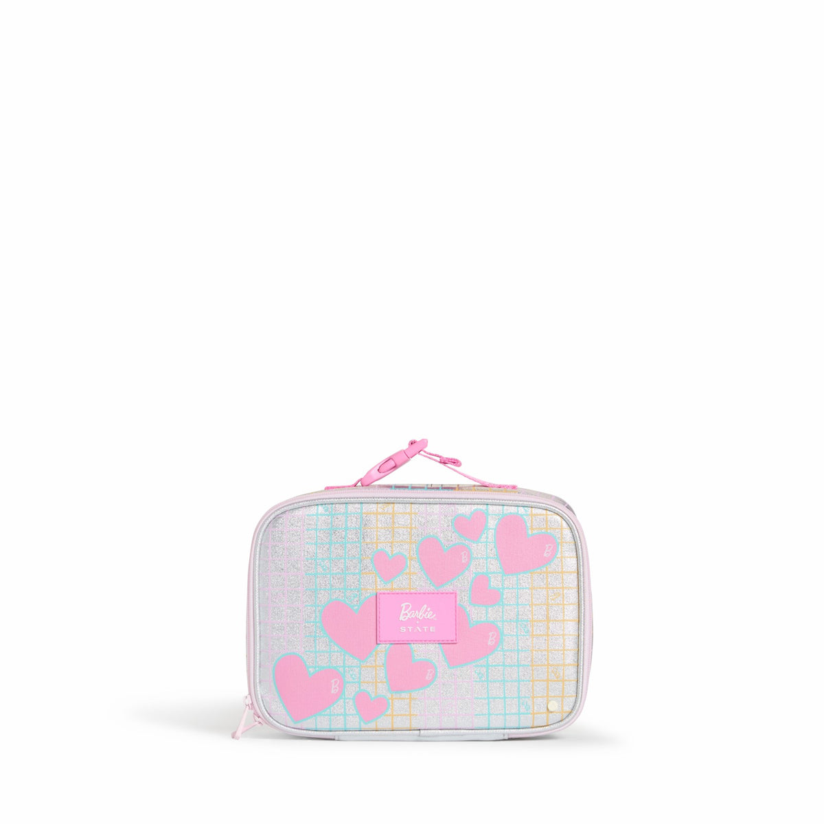 State Bags STATE x Barbie™ Rodgers Lunch Box Barbie Multi Grid & Hearts