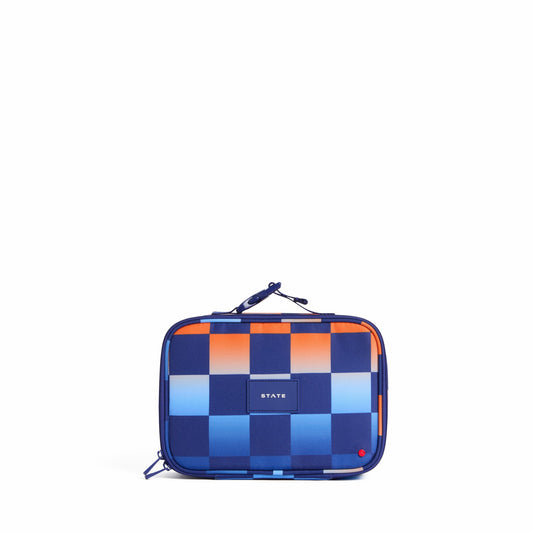 State Bags Rodgers Lunch Box Recycled Poly Canvas Gradient Checkerboard