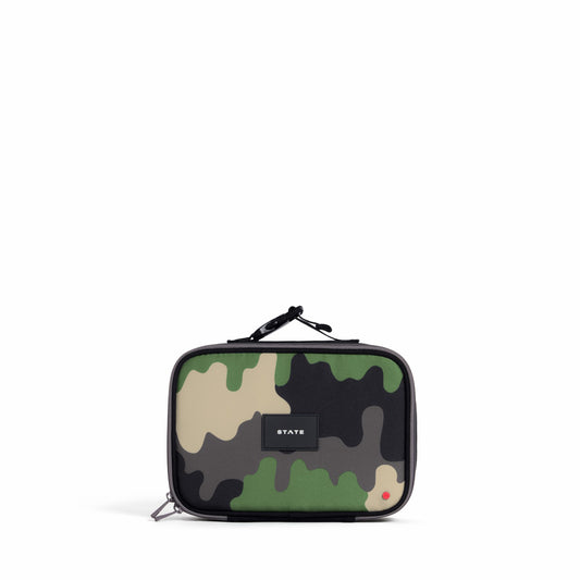 State Bags Rodgers Lunch Box Recycled Polyester Canvas Camo Drip