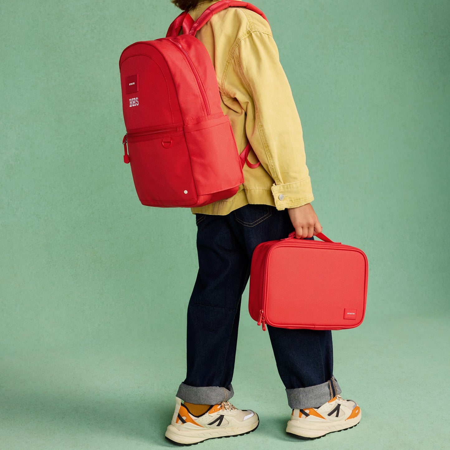 State Bags Rodgers Lunch Box Recycled Poly Canvas Red