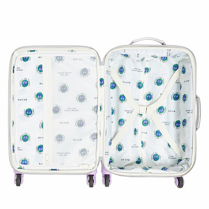 State Bags Logan Suitcase Metallic Patchwork Hearts