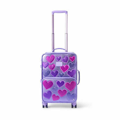 State Bags Logan Suitcase Metallic 3D Hearts