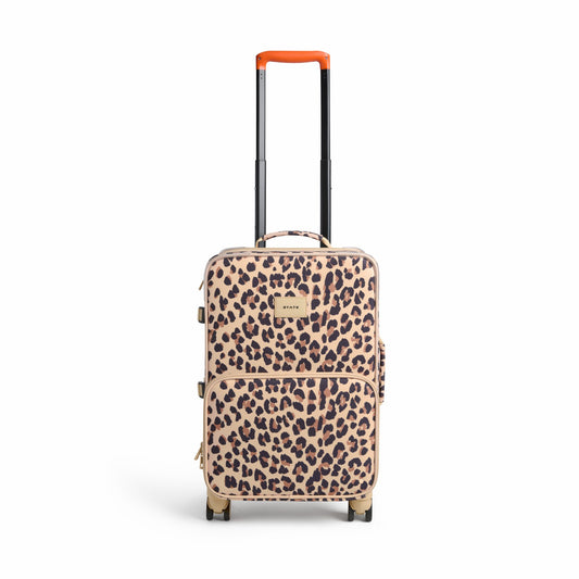State Bags Logan Carry-On Suitcase Leopard