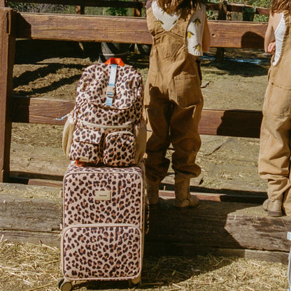State Bags Logan Carry-On Suitcase Leopard
