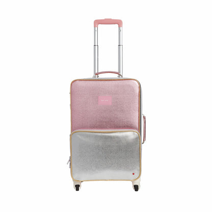 State Bags Logan Suitcase Metallic Pink/Silver