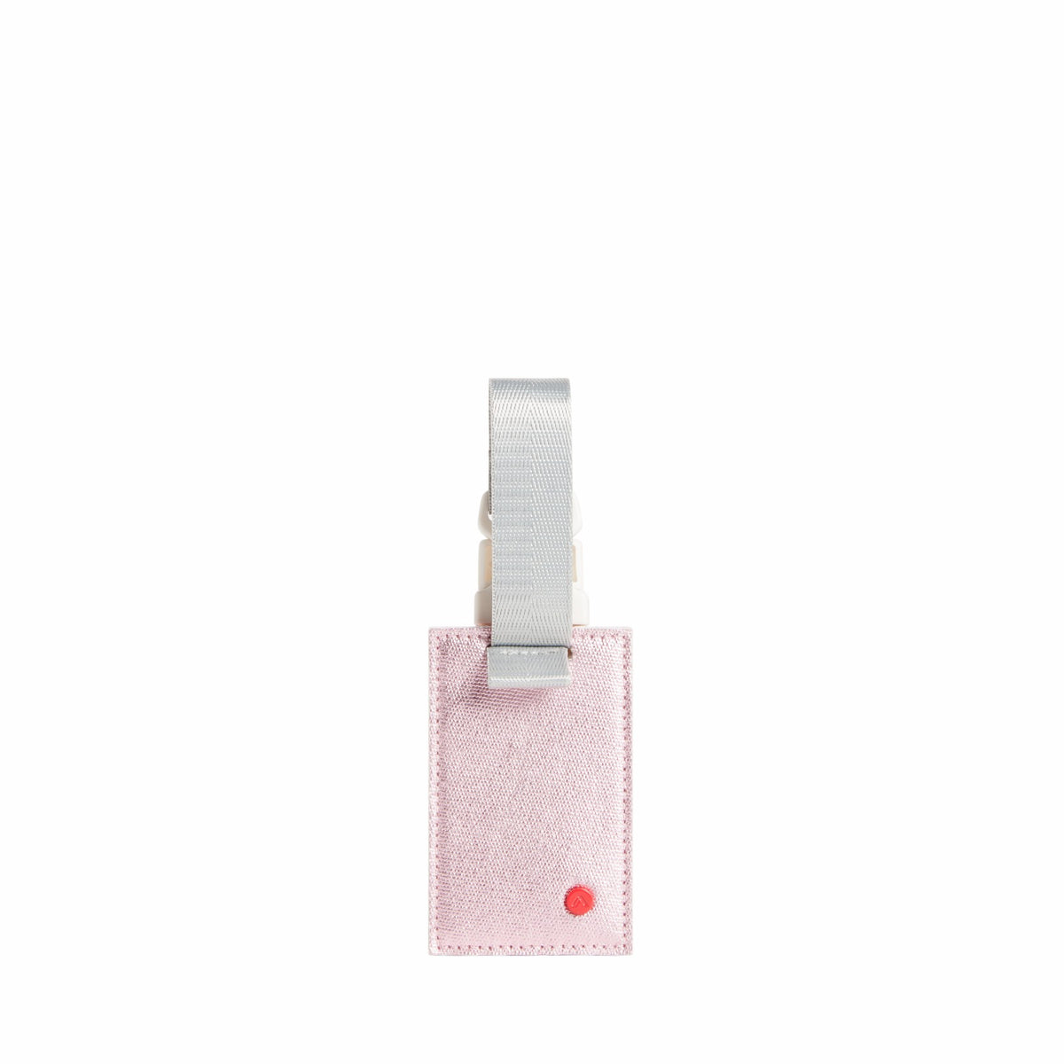 State Bags Logan Luggage Tag Metallic Pink/Silver