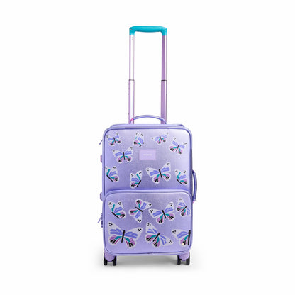 State Bags Logan Suitcase Metallic Butterfly
