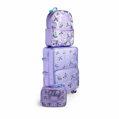 State Bags Logan Suitcase Metallic Butterfly