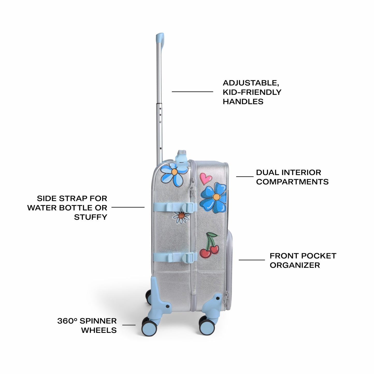 State Bags Logan Carry-On Suitcase Metallic Graffiti
