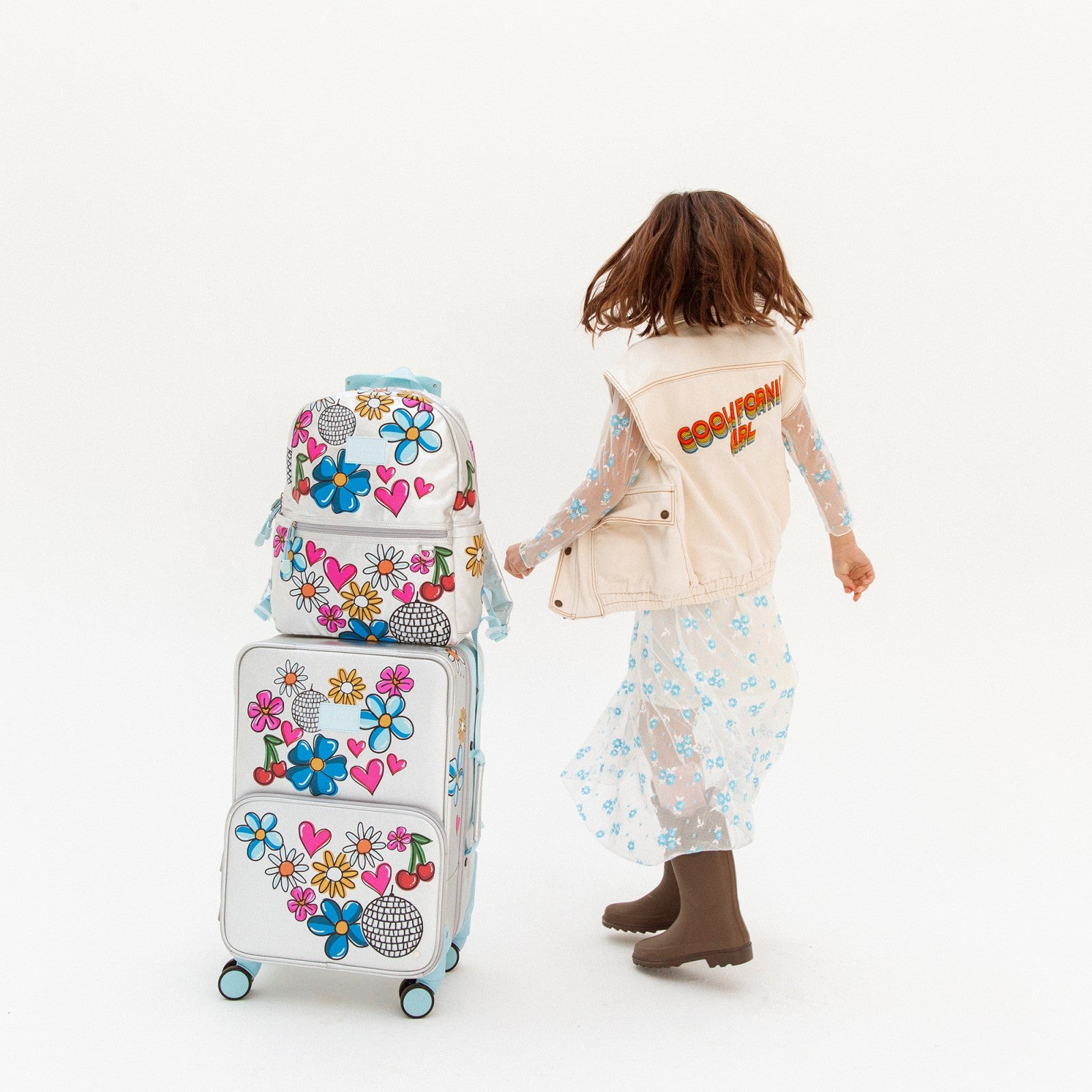 State Bags Logan Carry-On Suitcase Metallic Graffiti