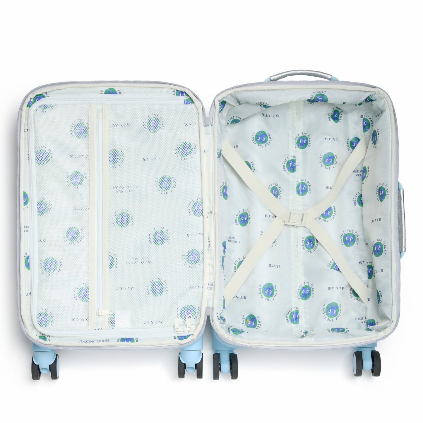 State Bags Logan Carry-On Suitcase Metallic Graffiti