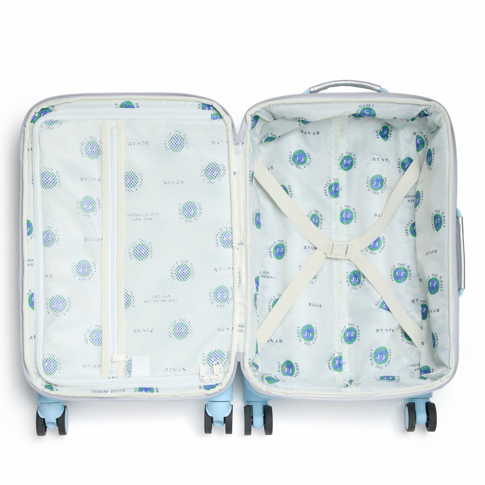 State Bags Logan Carry-On Suitcase Metallic Graffiti