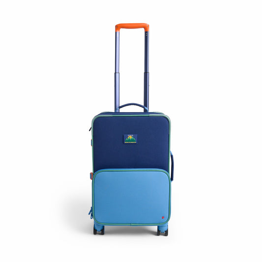 State Bags Logan Carry-On Suitcase Blue Green Orange