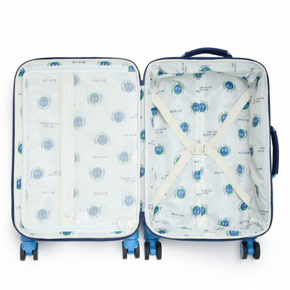 State Bags Logan Carry-On Suitcase Blue Green Orange