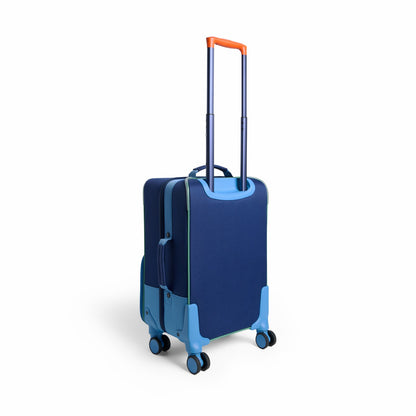 State Bags Logan Carry-On Suitcase Blue Green Orange