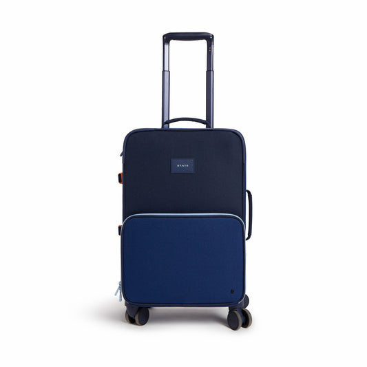 State Bags Logan Suitcase Polyester Canvas Navy