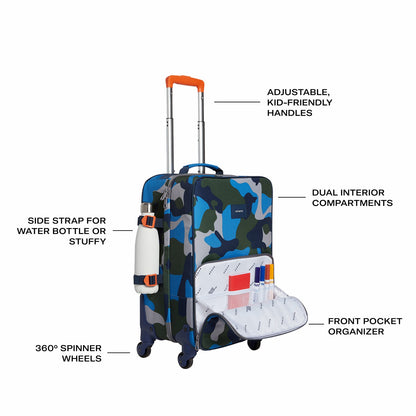 State Bags Logan Suitcase Printed Canvas Camo