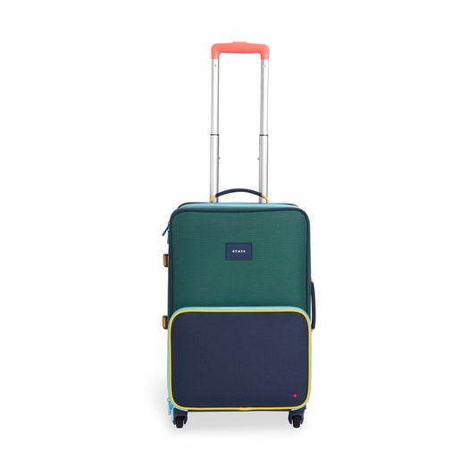 State Bags Logan Suitcase Color Block Green/Navy