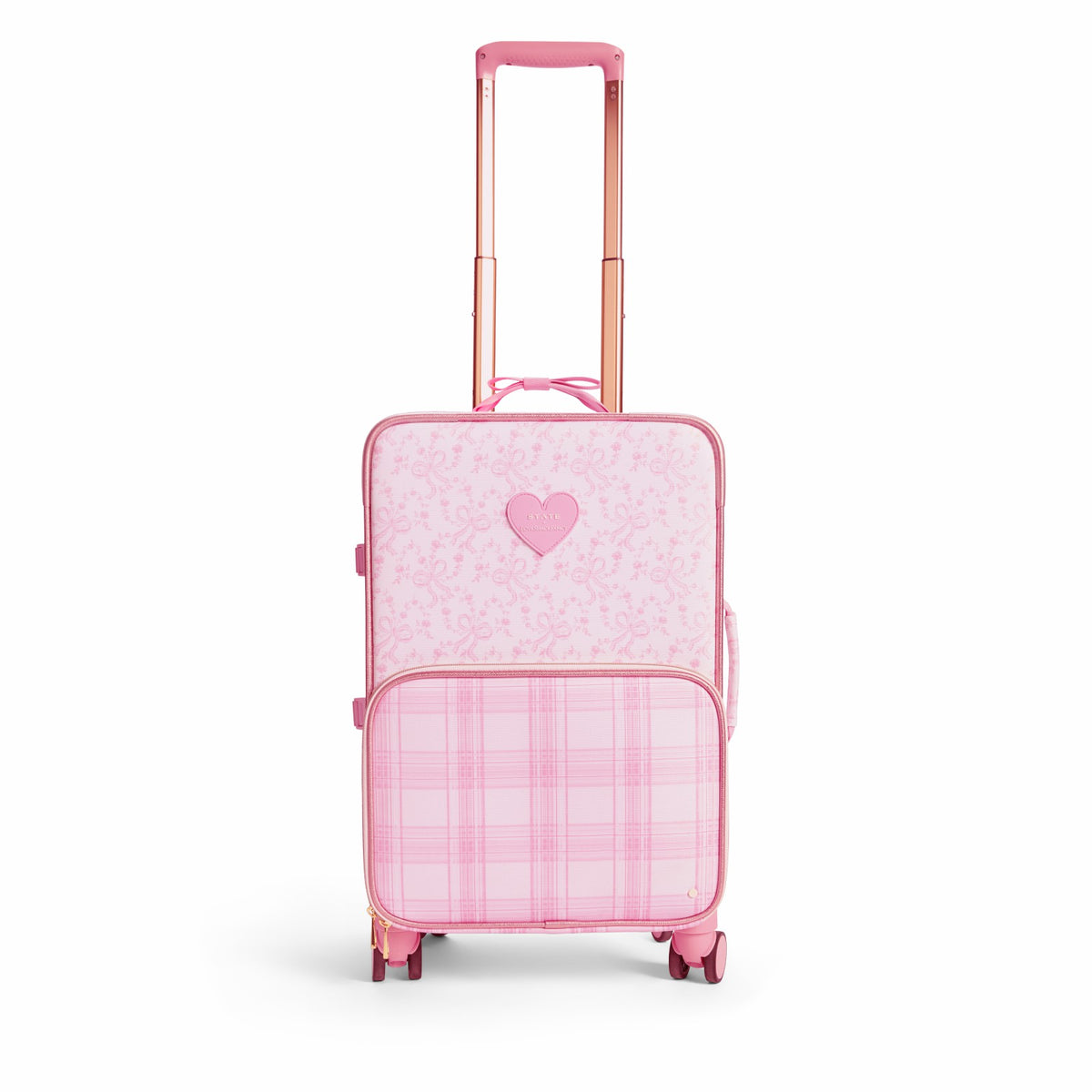 State Bags STATE x LoveShack Fancy Logan Carry-On Suitcase Polyester Canvas Pink Vanilla