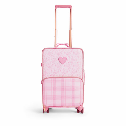 State Bags STATE x LoveShack Fancy Logan Carry-On Suitcase Polyester Canvas Pink Vanilla