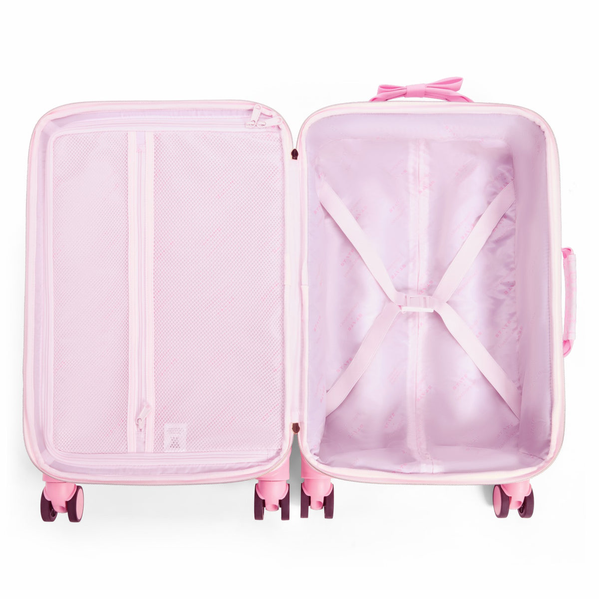 State Bags STATE x LoveShack Fancy Logan Carry-On Suitcase Polyester Canvas Pink Vanilla