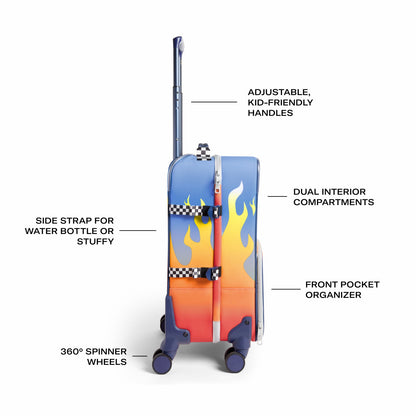 State Bags STATE x Hot Wheels™ Logan Carry-On Suitcase Hot Wheels™ Flames