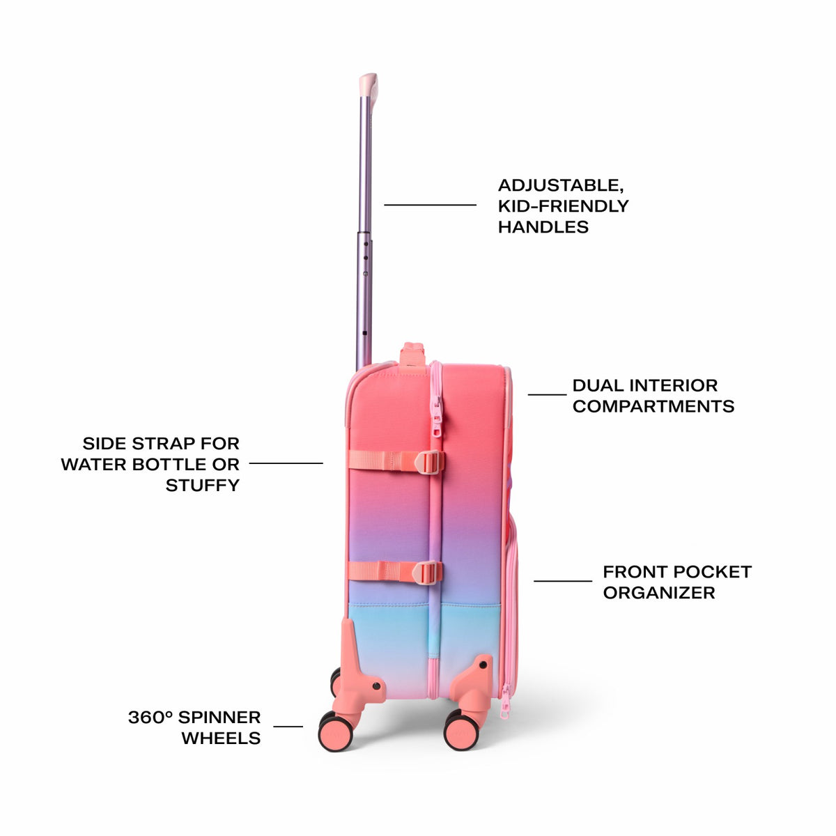 State Bags Logan Suitcase Nylon Puffer Sunset