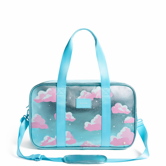 State Bags Rockaway Duffle Metallic Clouds