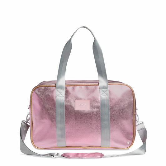 State Bags Rockaway Duffle Metallic Pink/Silver